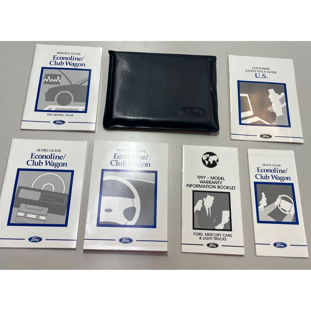 1997 Ford Econoline‎ Club Wagon Owners Book/Service/Warranty Guide Manual 4c